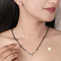 Sparkling Treasure Timeless Mangalsutra with Earring