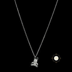 Sparkling Silver Bunny Bliss Necklace