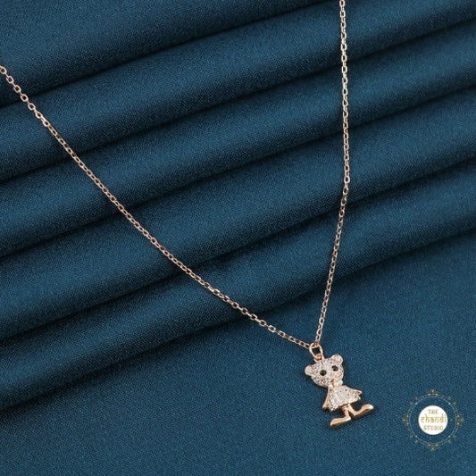 Sparkling Silver Bunny Bliss Necklace