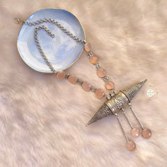 Statement Conoid Stone Necklace