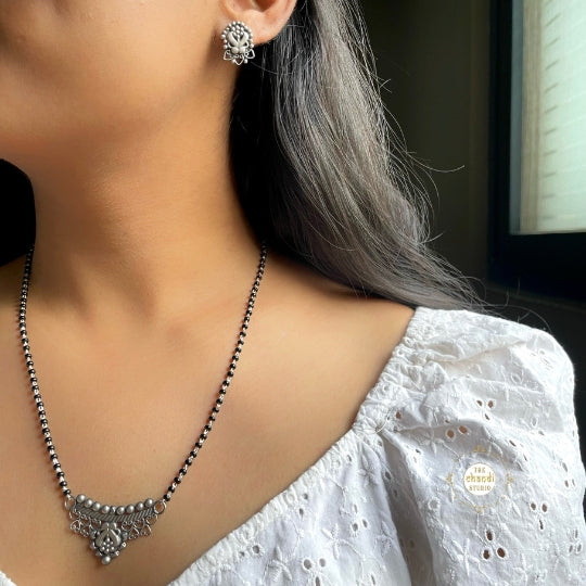 Timeless Silver Mangalsutras Set