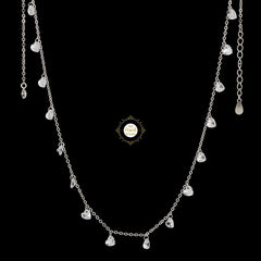 Sparkling Silver Treasure Necklace Set