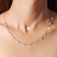 Sparkling Silver Treasure Necklace