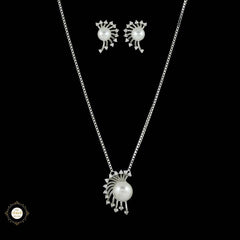 Sterling Silver Sparkling Twilight Necklace Set