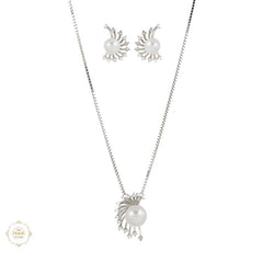 Sterling Silver Sparkling Twilight Necklace Set