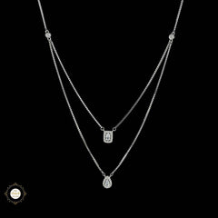 Sterling Silver Sparkling  Gleam Necklace