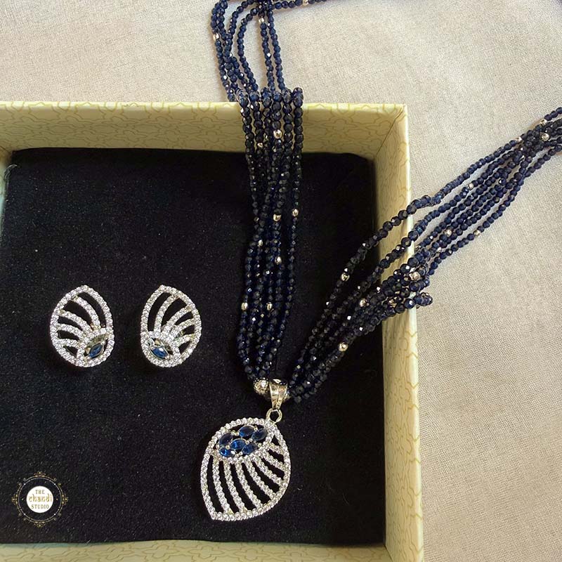 Buy Sterling Silver Necklace with Earring Online
