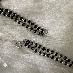 925 Sterling Silver Navratna Drop Mangalsutra