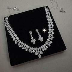 Sparkling Silver Twilight Glow Necklace Set