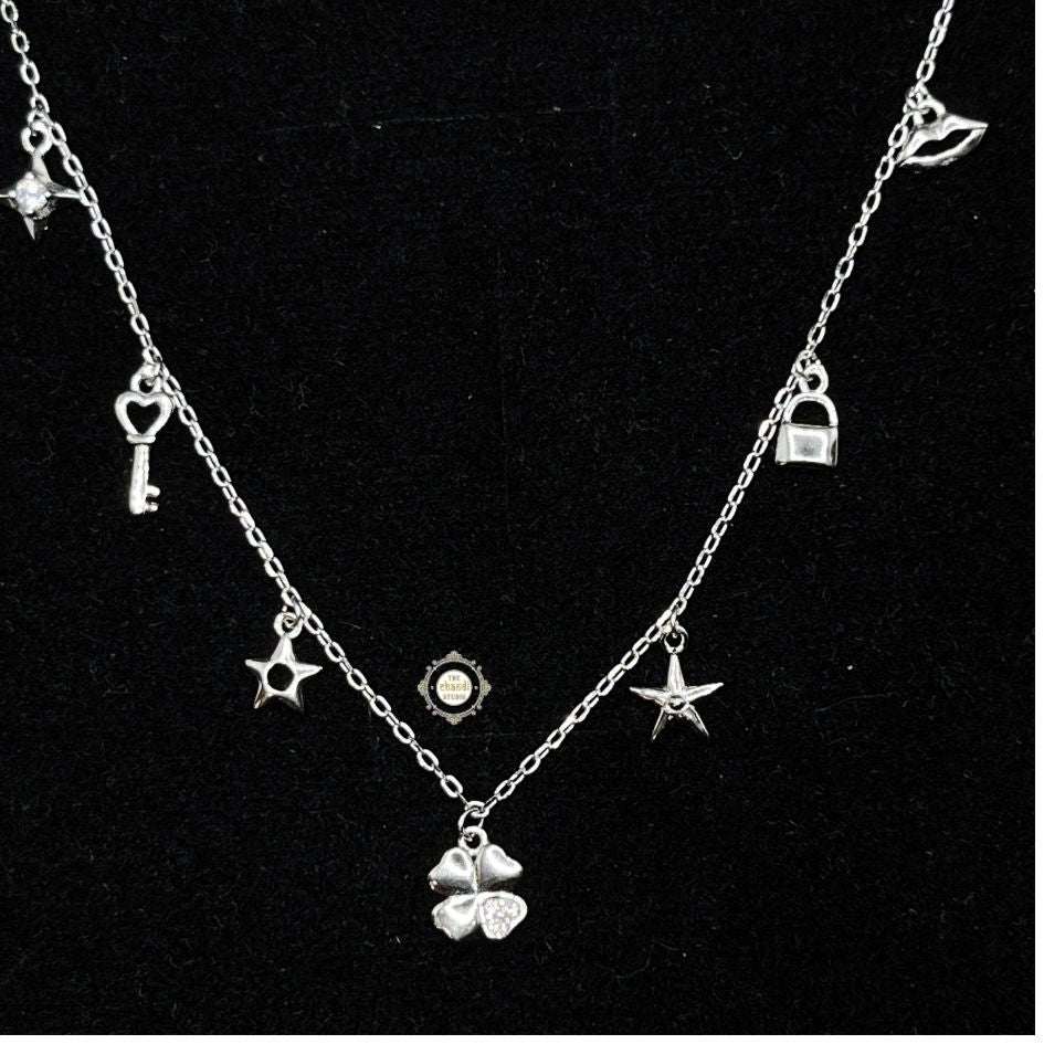 Sterling Silver Sparkling Twilight Neckace