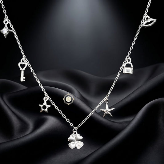 Sterling Silver Sparkling Twilight Neckace