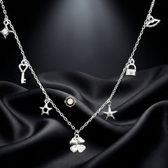 Sterling Silver Sparkling Twilight Neckace