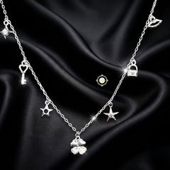 Sterling Silver Sparkling Twilight Neckace