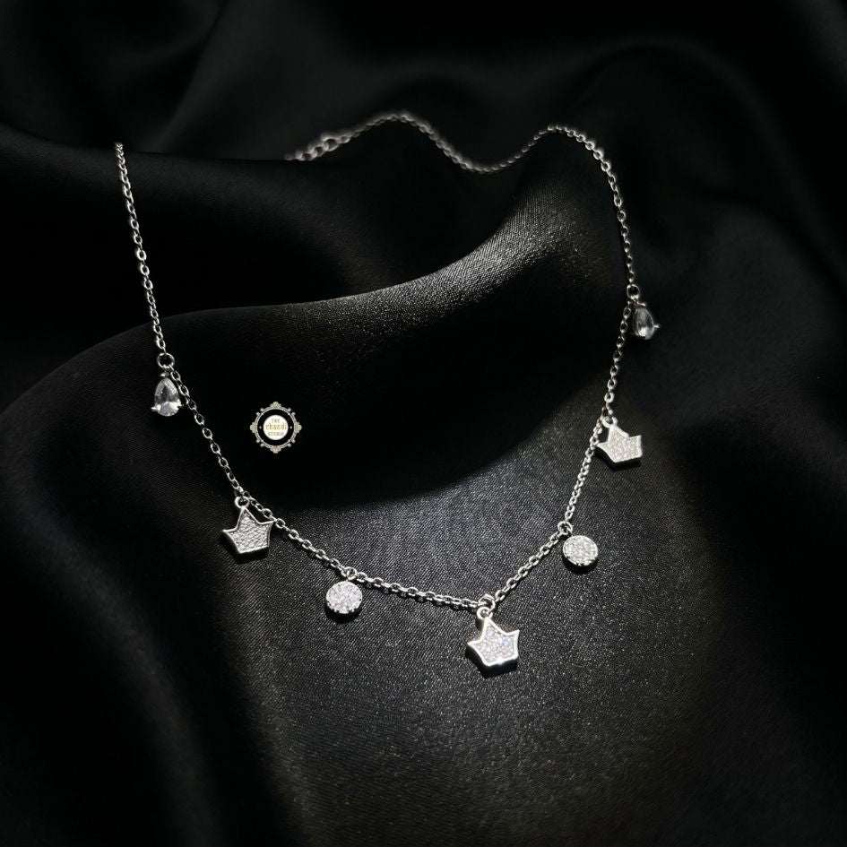 Sterling Silver Sparkling Twilight Neckace