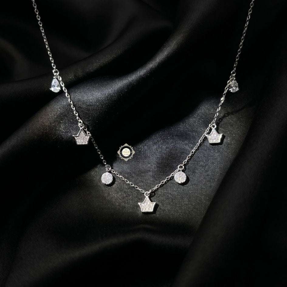 Sterling Silver Sparkling Twilight Neckace