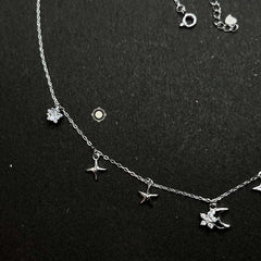 Sterling Silver Sparkling Twilight Neckace