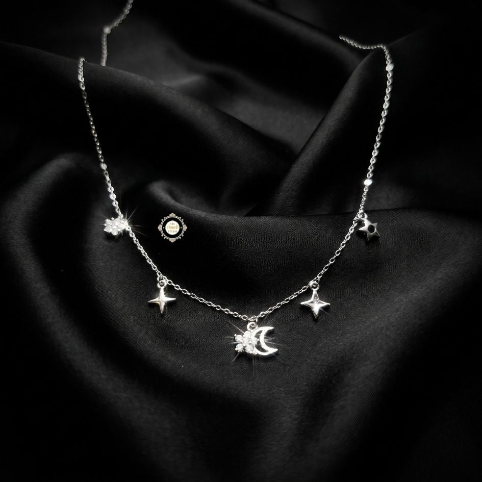 Sterling Silver Sparkling Twilight Neckace