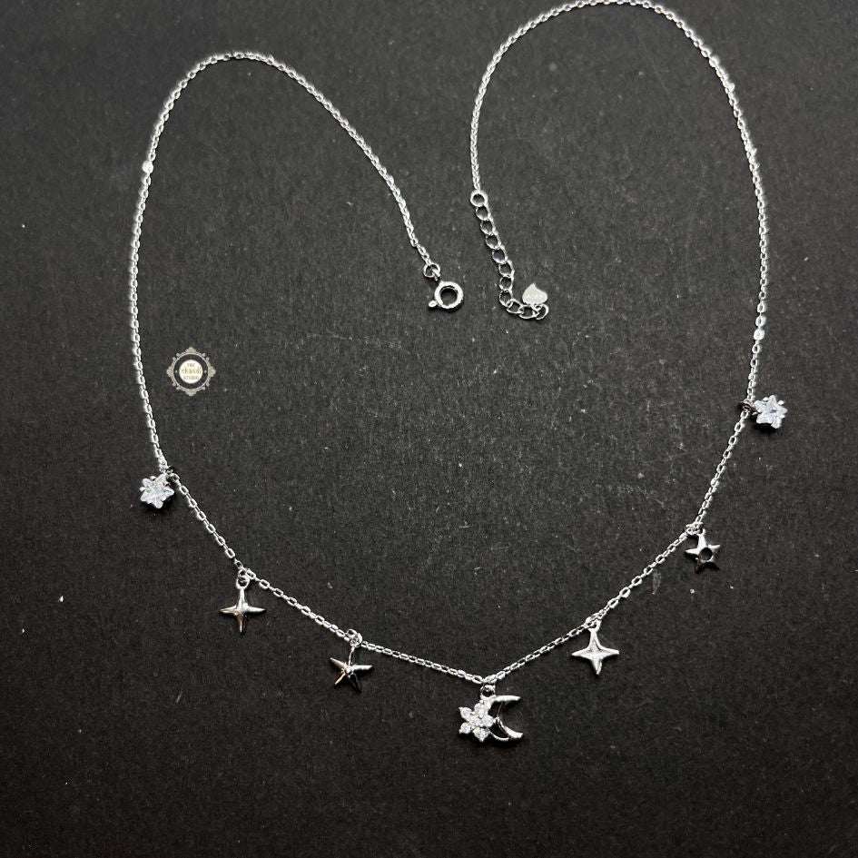 Sterling Silver Sparkling Twilight Neckace