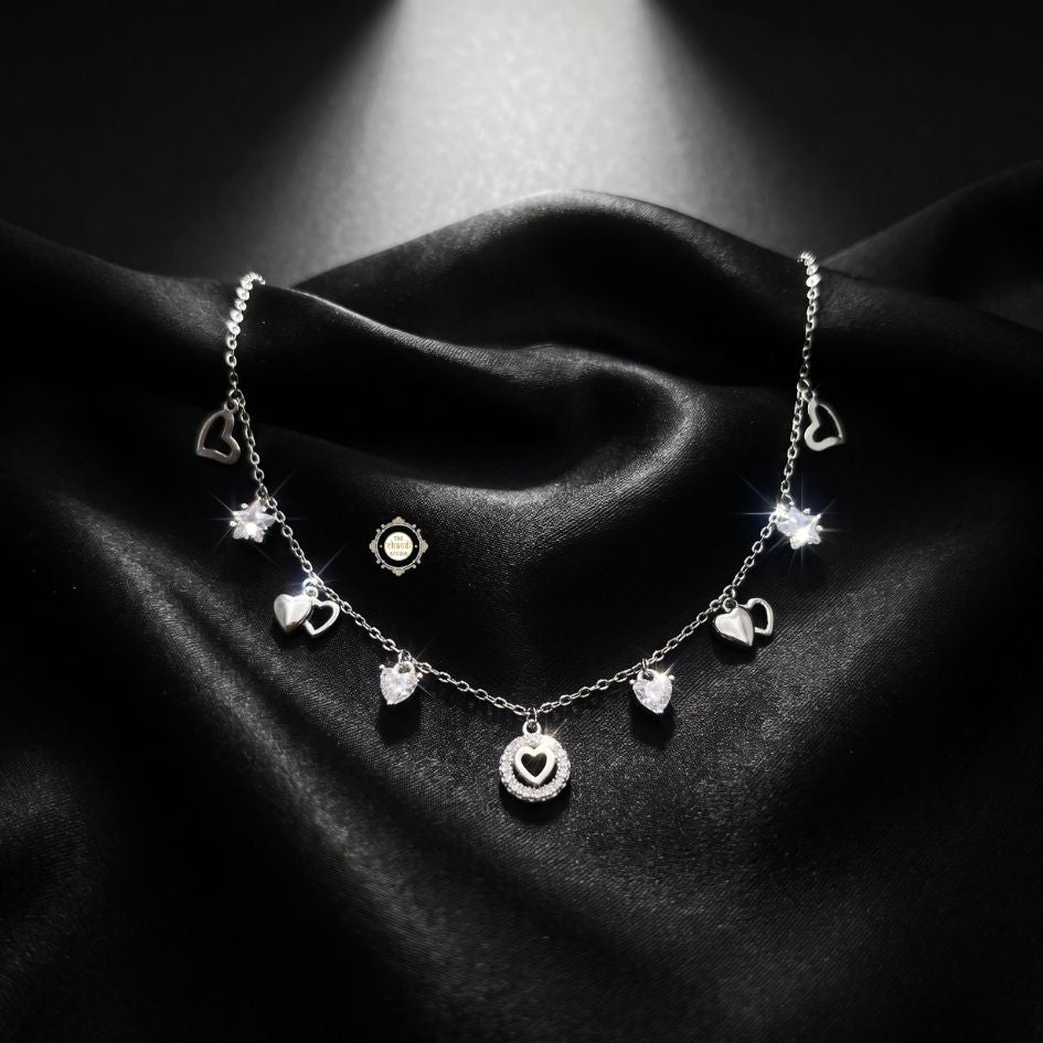 Sterling Silver Sparkling Twilight Neckace