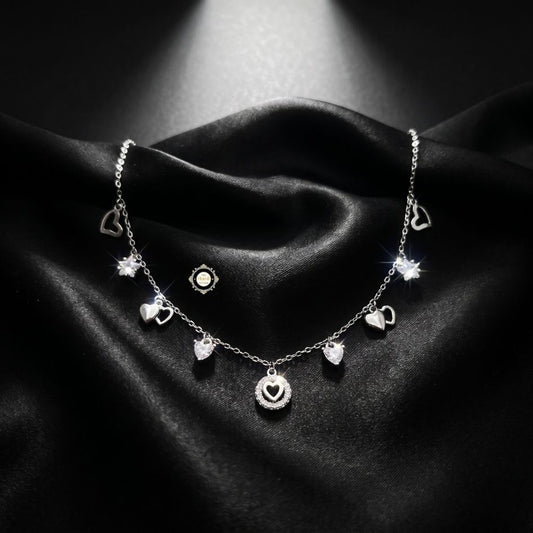 Sterling Silver Sparkling Twilight Neckace