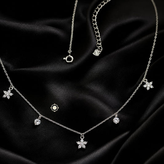 Sterling Silver Sparkling Twilight Neckace