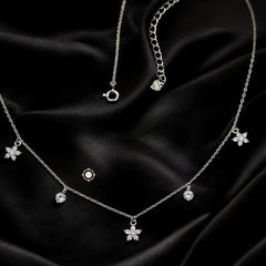 Sterling Silver Sparkling Twilight Neckace