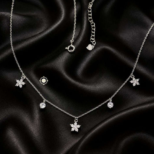 Sterling Silver Sparkling Twilight Neckace