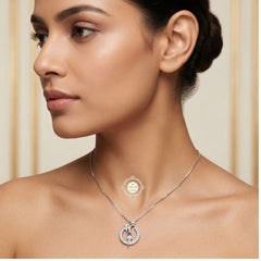 Sterling Silver Sparkling Mom's Little Star Necklace
