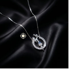 Sterling Silver Sparkling Mom's Little Star Necklace