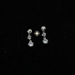 Sterling Silver Sparkling Celeste Tennis Necklace Set