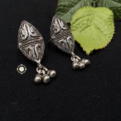 Embossed Parrot Ghungroo Toe Ring