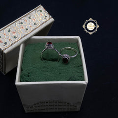 925 Silver Stone Toe Ring