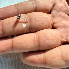 925 Sterling Silver Rose Flower  Nose Pin(Wired)