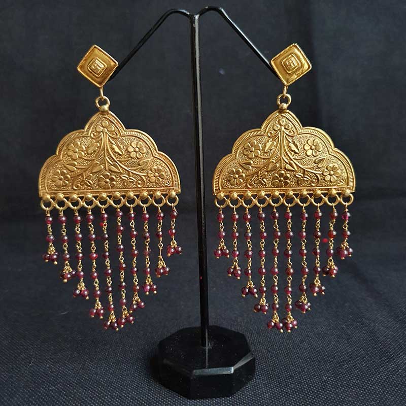 Premium Quality Light Weight Peacock Chandbali Earrings  South India Jewels