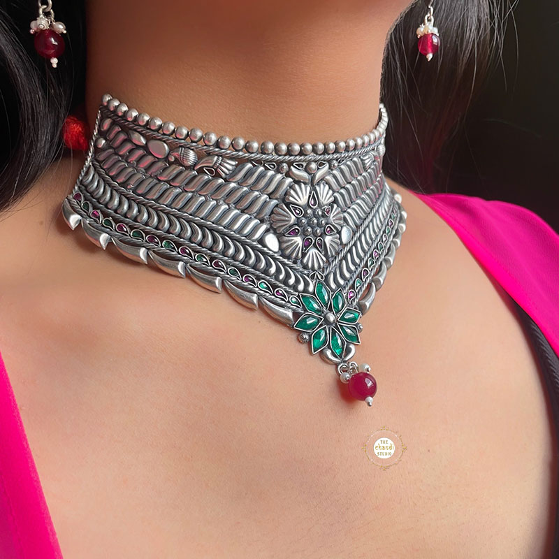Buy Silver Necklaces & Pendants for Women by Shining Diva Online | Ajio.com